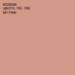 #D29988 - My Pink Color Image